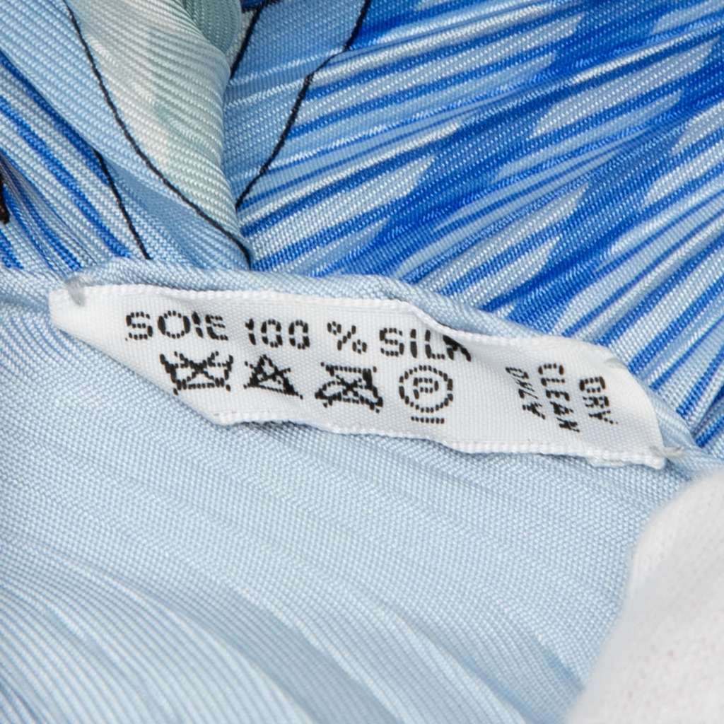 Hermès Varangues Pleated Silk Scarf - 5