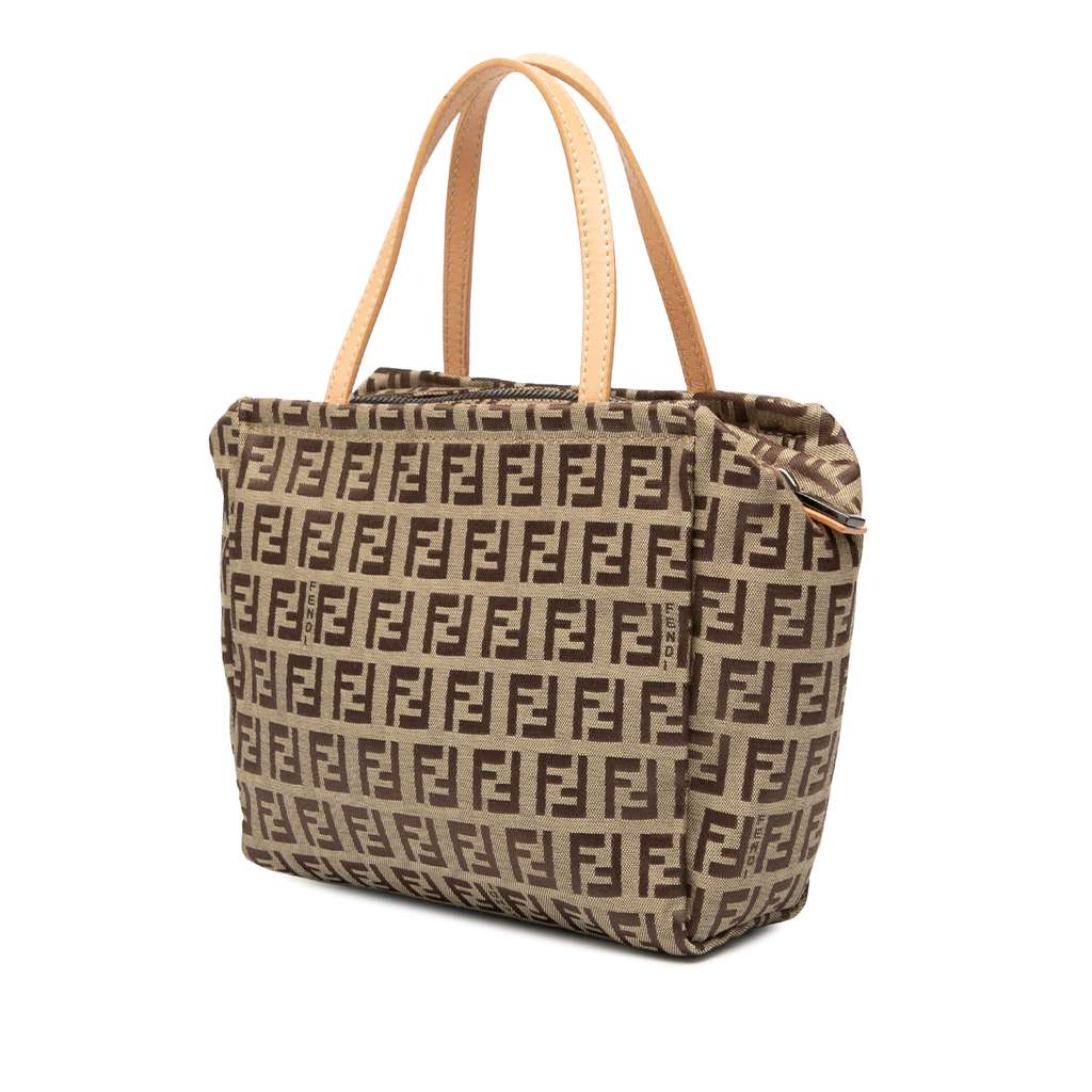 Fendi Zucchino Canvas Handbag - 2