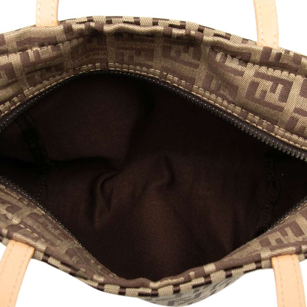 Fendi Zucchino Canvas Handbag - 4