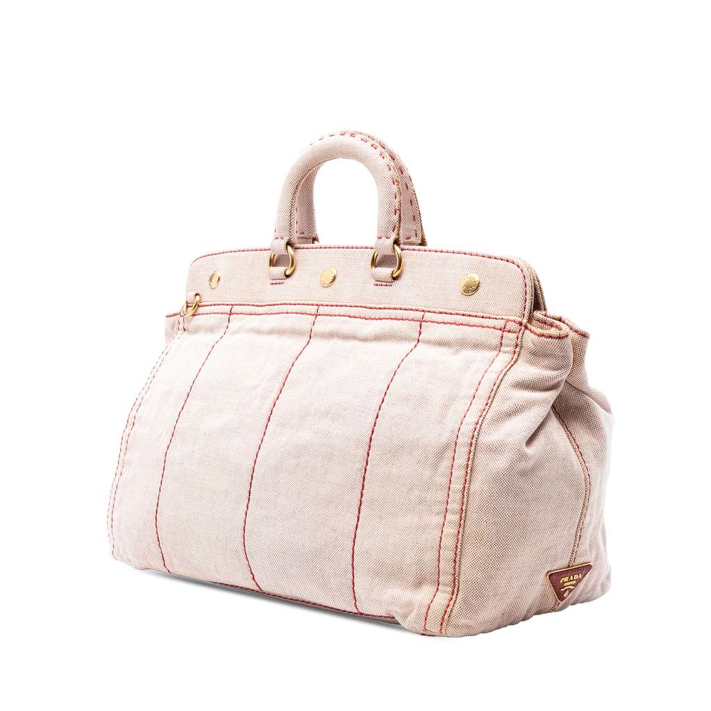 Prada Canvas Canapa Logo Satchel - 2