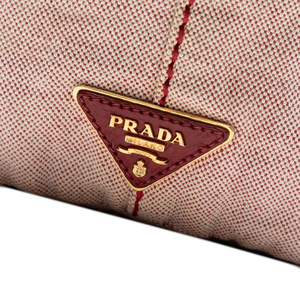 Prada Canvas Canapa Logo Satchel - 5