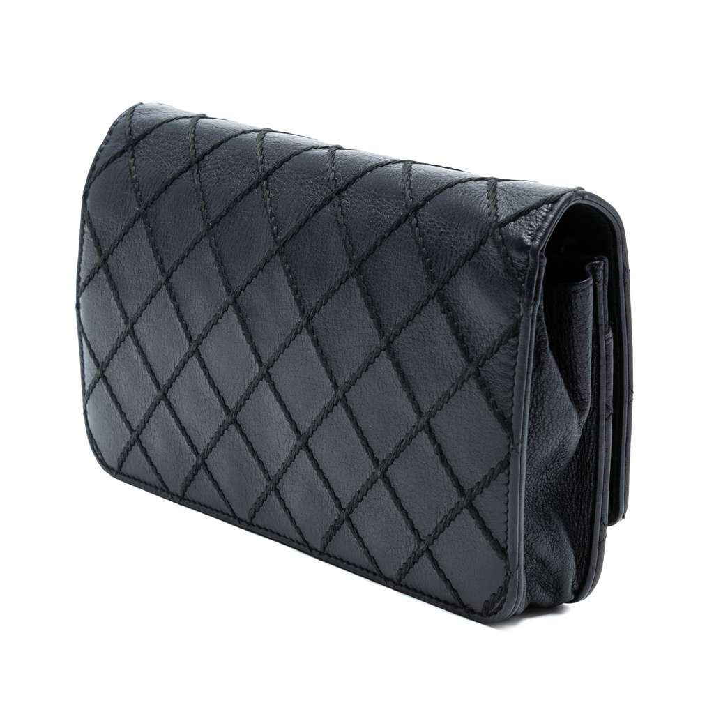 Chanel CC Lambskin Wild Stitch Wallet on Chain - 2