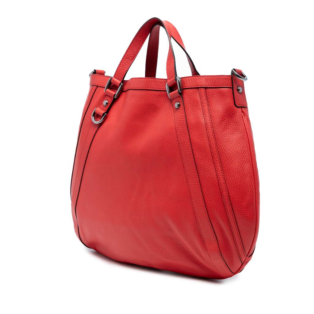 Gucci Leather Abbey D Ring Convertible Tote - 2