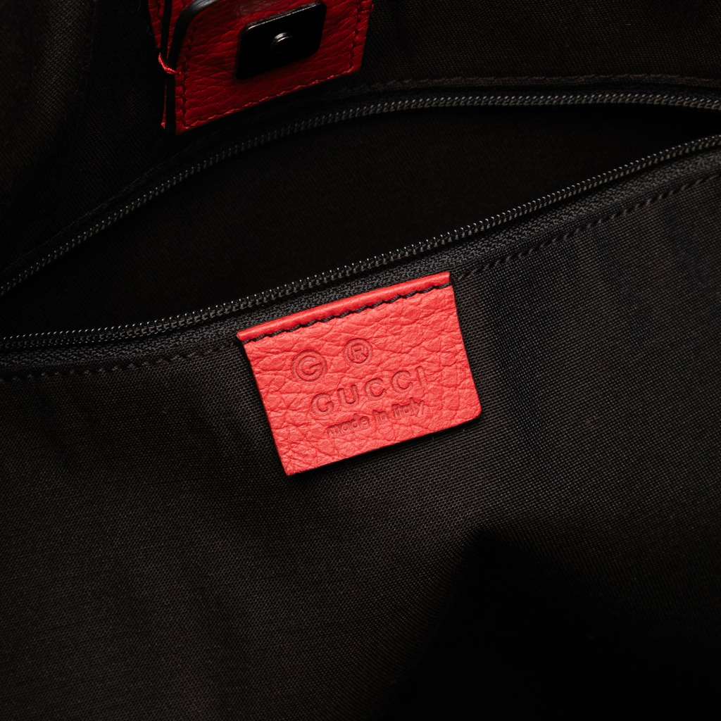 Gucci Leather Abbey D Ring Convertible Tote - 5