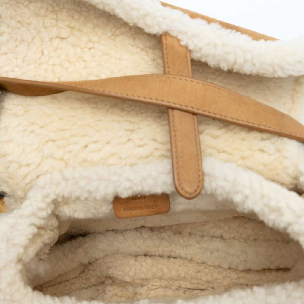 Dior Shearling Suede Saddle Bag - 4