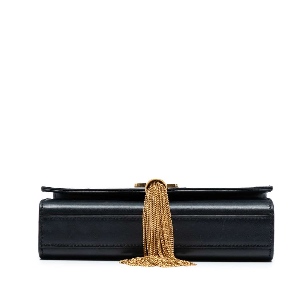 Saint Laurent Small Leather Monogram Kate Tassel Crossbody - 3