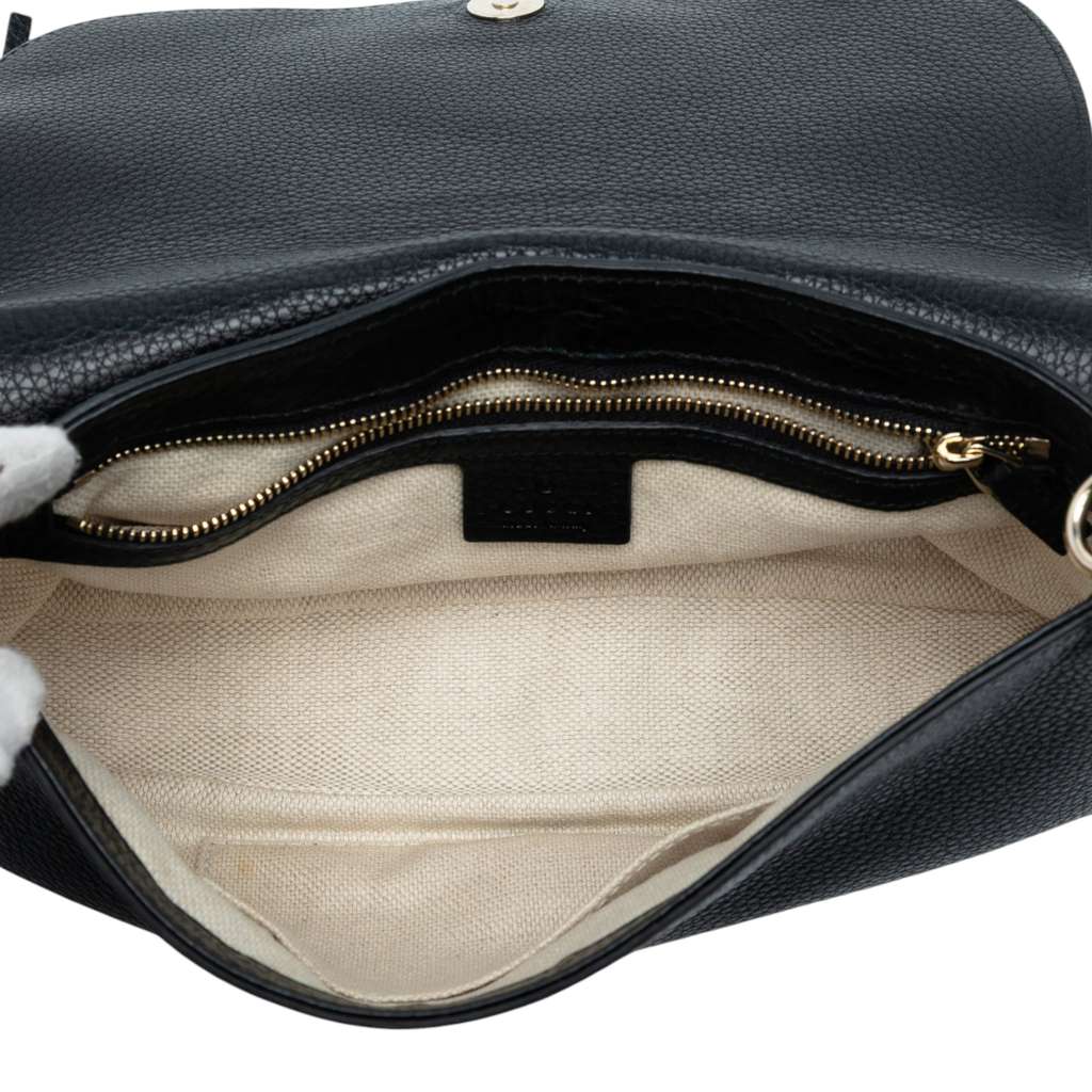 Gucci Medium Leather Soho Chain Flap Crossbody - 4