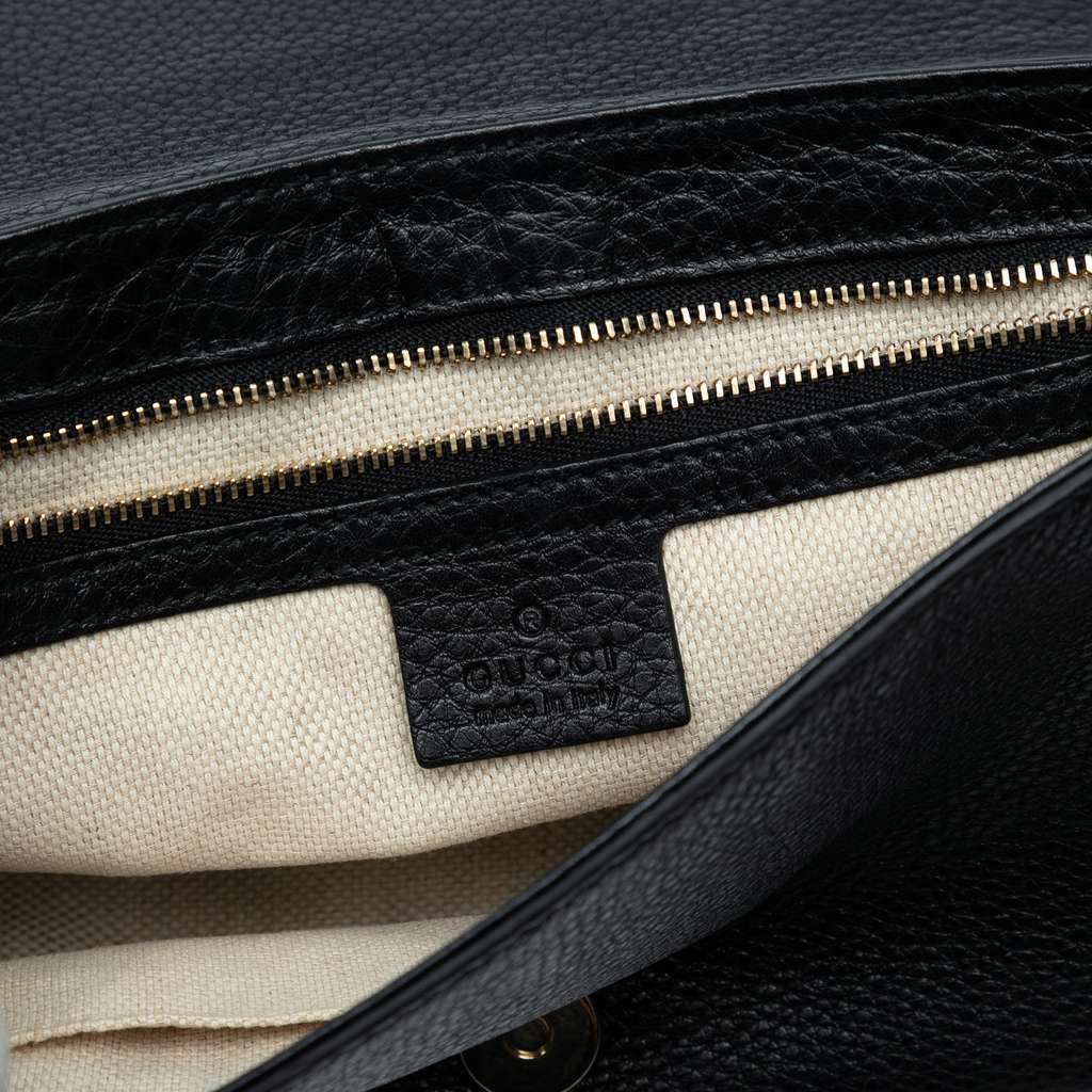 Gucci Medium Leather Soho Chain Flap Crossbody - 5