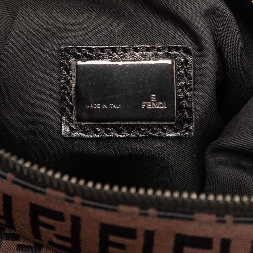 Fendi Zucchino Canvas Oyster Shoulder Bag - 5