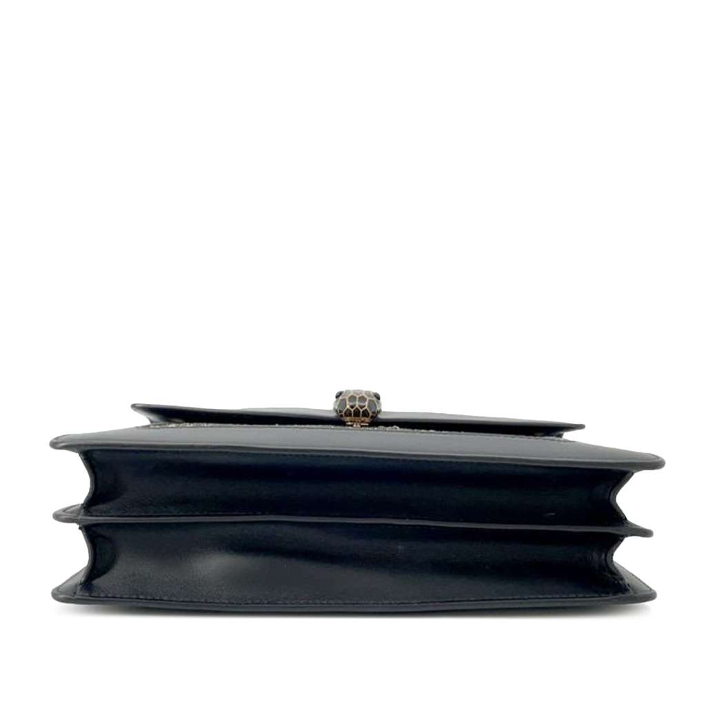 Bvlgari Medium Woven Calfskin Serpenti Forever Shoulder Bag - 3