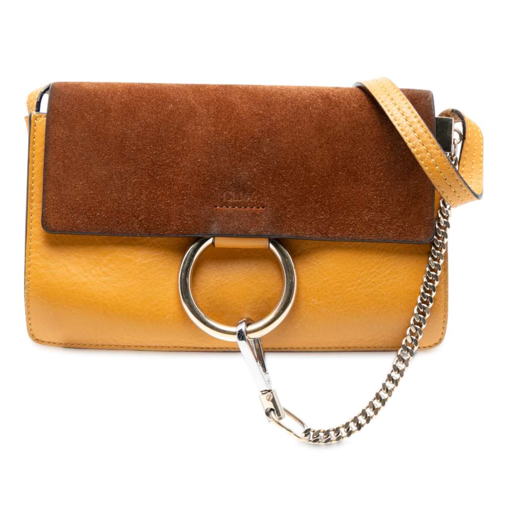 Chloé Small Suede and Calfskin Faye Crossbody