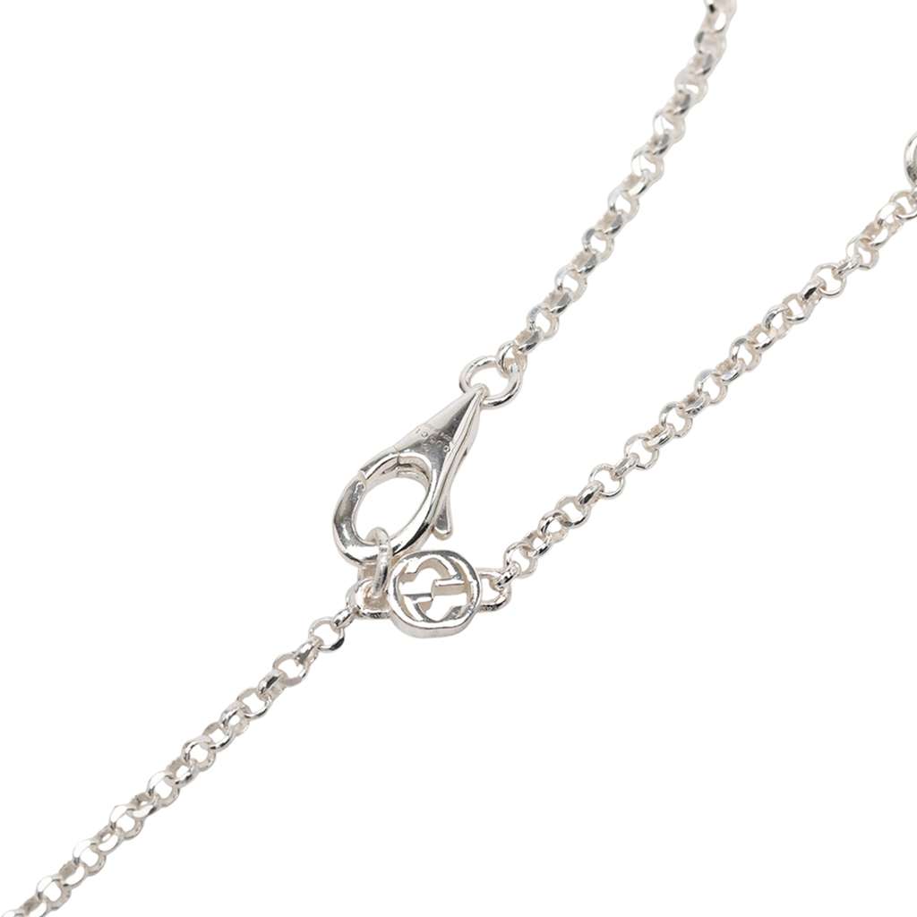 Gucci Sterling Silver GG Marmont Pendant Necklace - 3