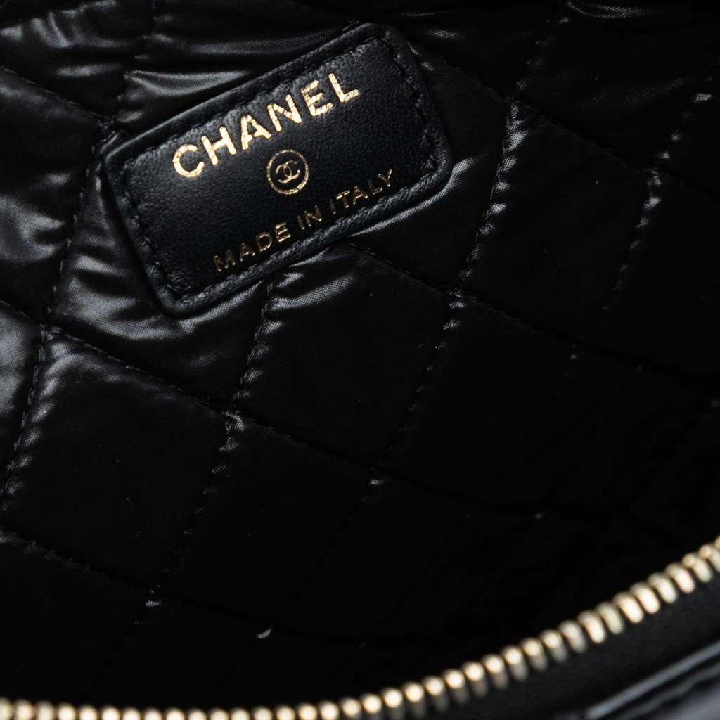 Chanel Large Quilted Lambskin Double Stitch Tassel O Case Clutch - 5