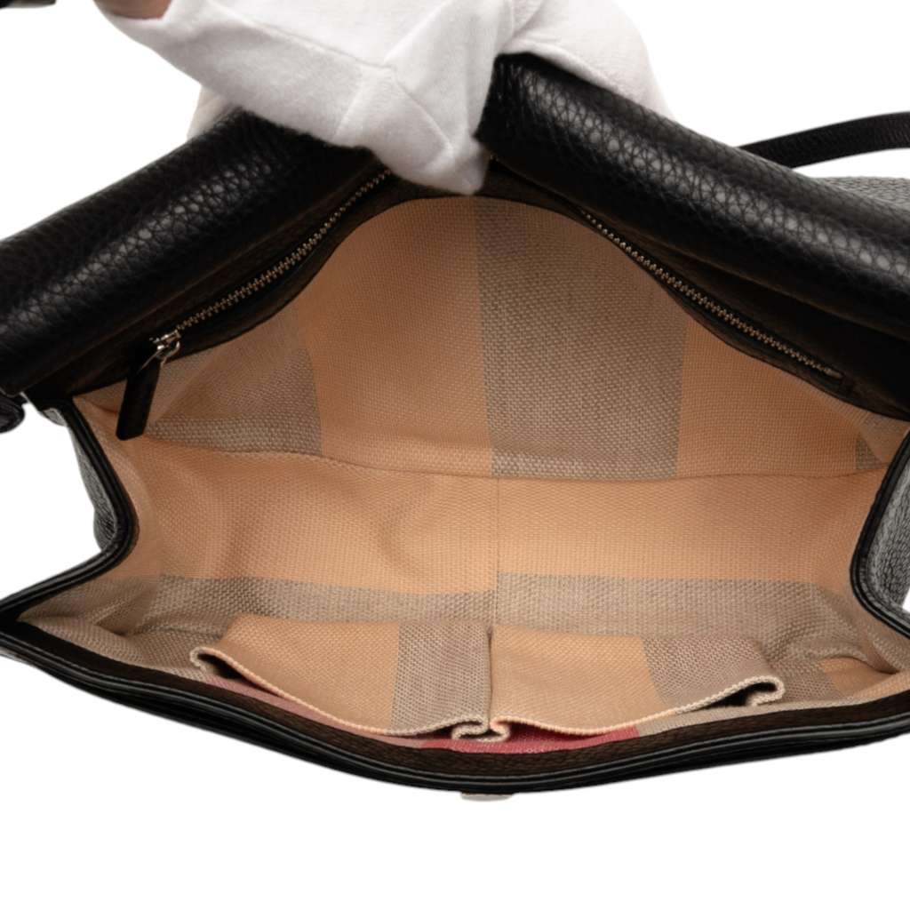 Gucci Medium Leather Bamboo Daily Crossbody - 4