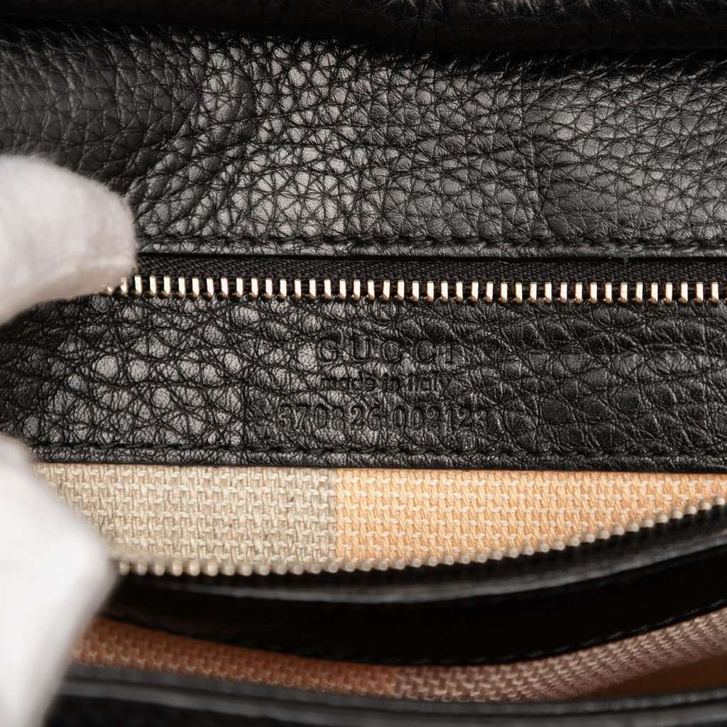 Gucci Medium Leather Bamboo Daily Crossbody - 5