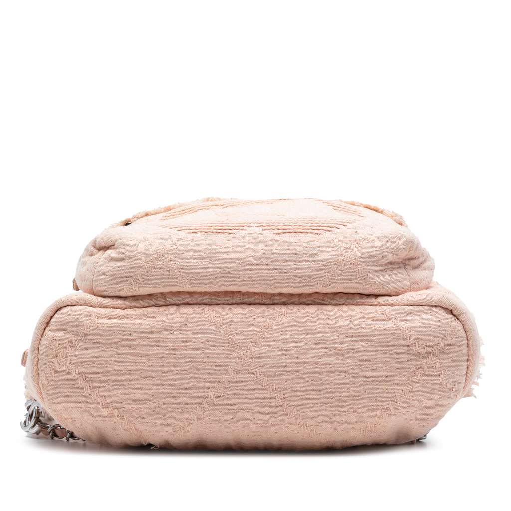 Chanel Quilted Canvas Front Pocket Fringe Backpack - 3