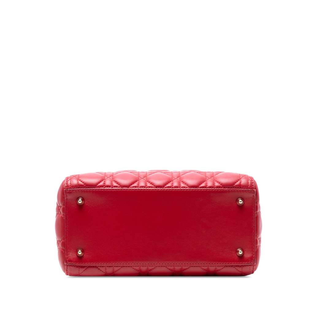 Dior Medium Lambskin Cannage Lady Dior - 3