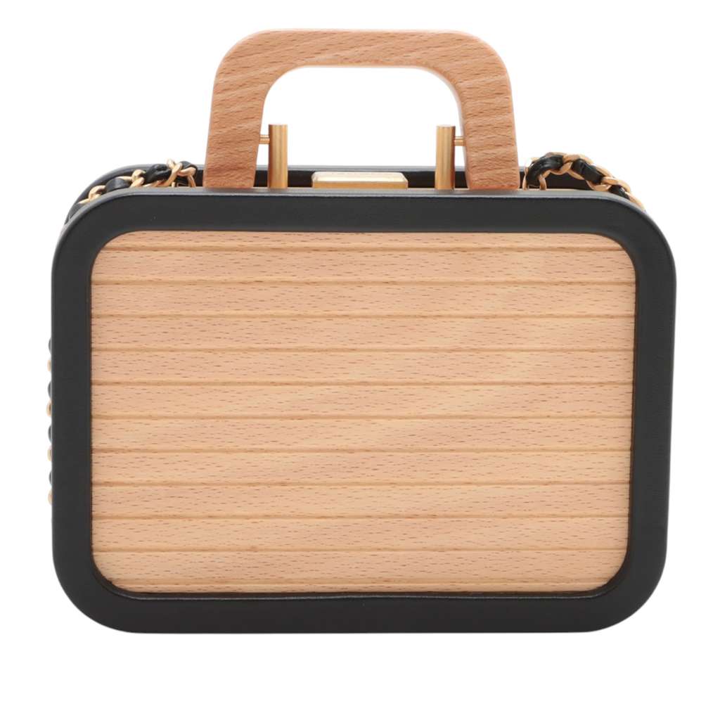 Chanel Mini CC Beech Wood and Lambskin Vanity Case - 2
