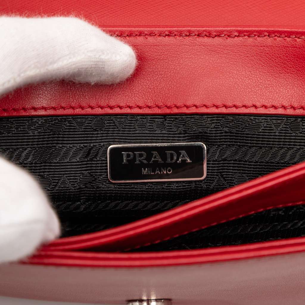 Prada Saffiano and City Calf Chain Crossbody - 5
