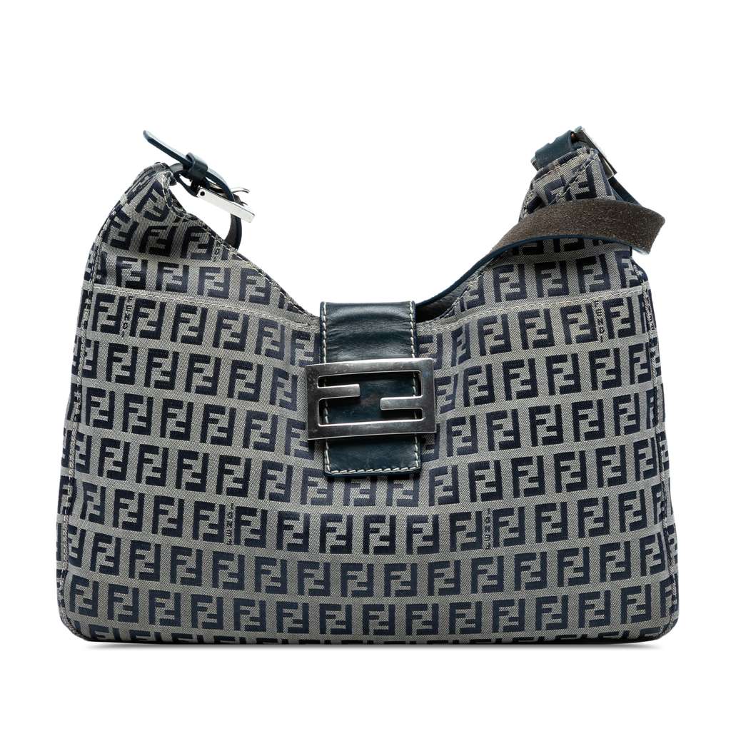 Fendi Zucchino Canvas Shoulder Bag