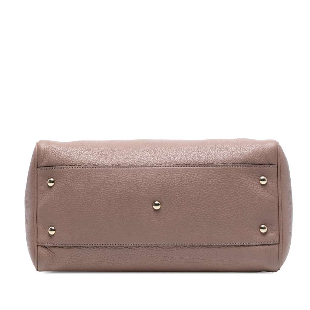 Gucci Medium Calfskin Bamboo Shopper Boston Bag - 3