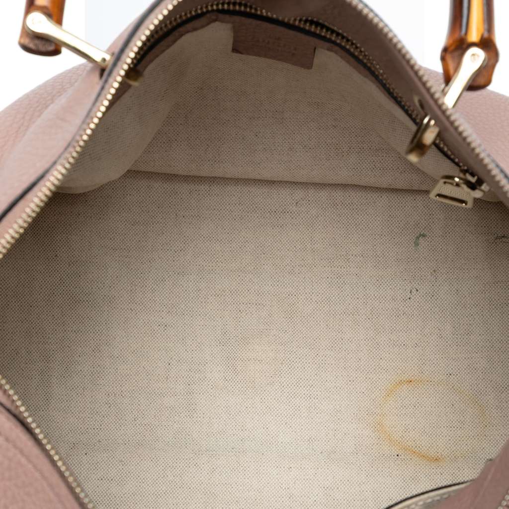 Gucci Medium Calfskin Bamboo Shopper Boston Bag - 4