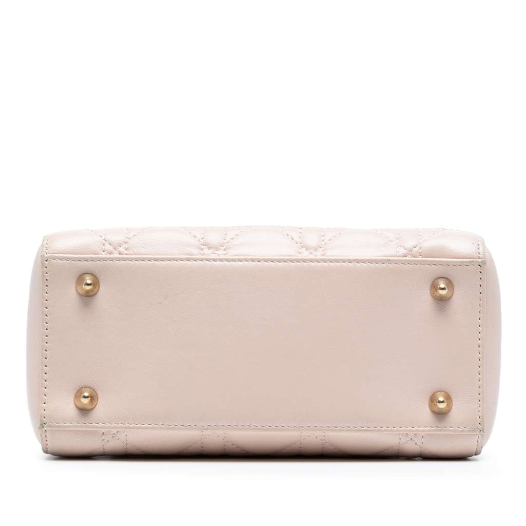 Dior Lambskin Cannage Lady Dior Double Chain Bag - 3