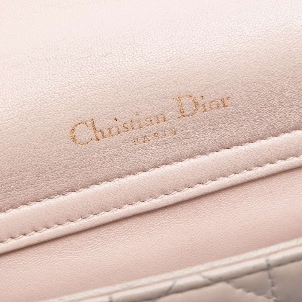 Dior Lambskin Cannage Lady Dior Double Chain Bag - 5