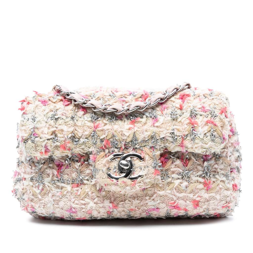 Chanel Mini Rectangular Classic Tweed Single Flap