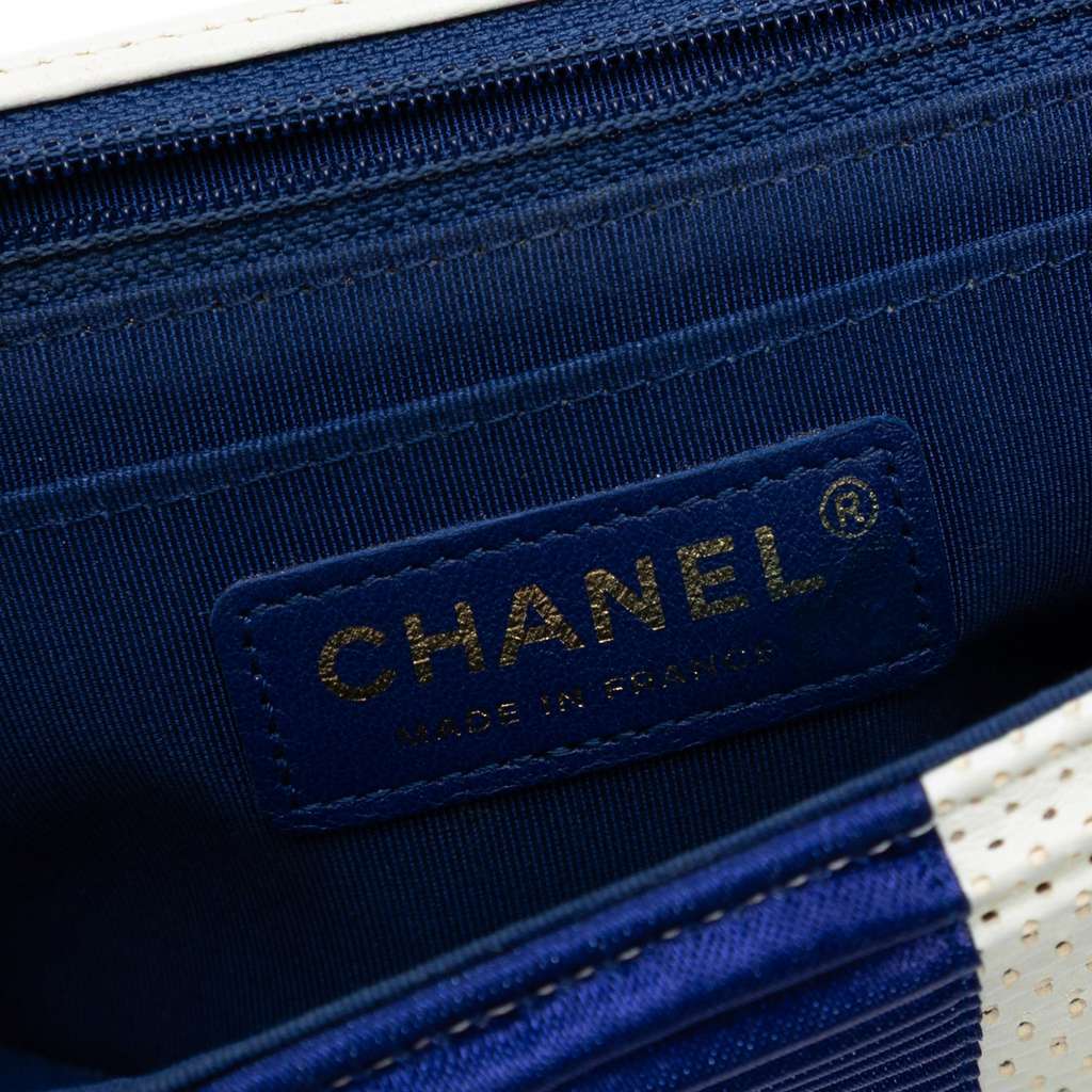 Chanel Mini Rectangular Classic Pleated Perforated Lambskin Single Flap - 5