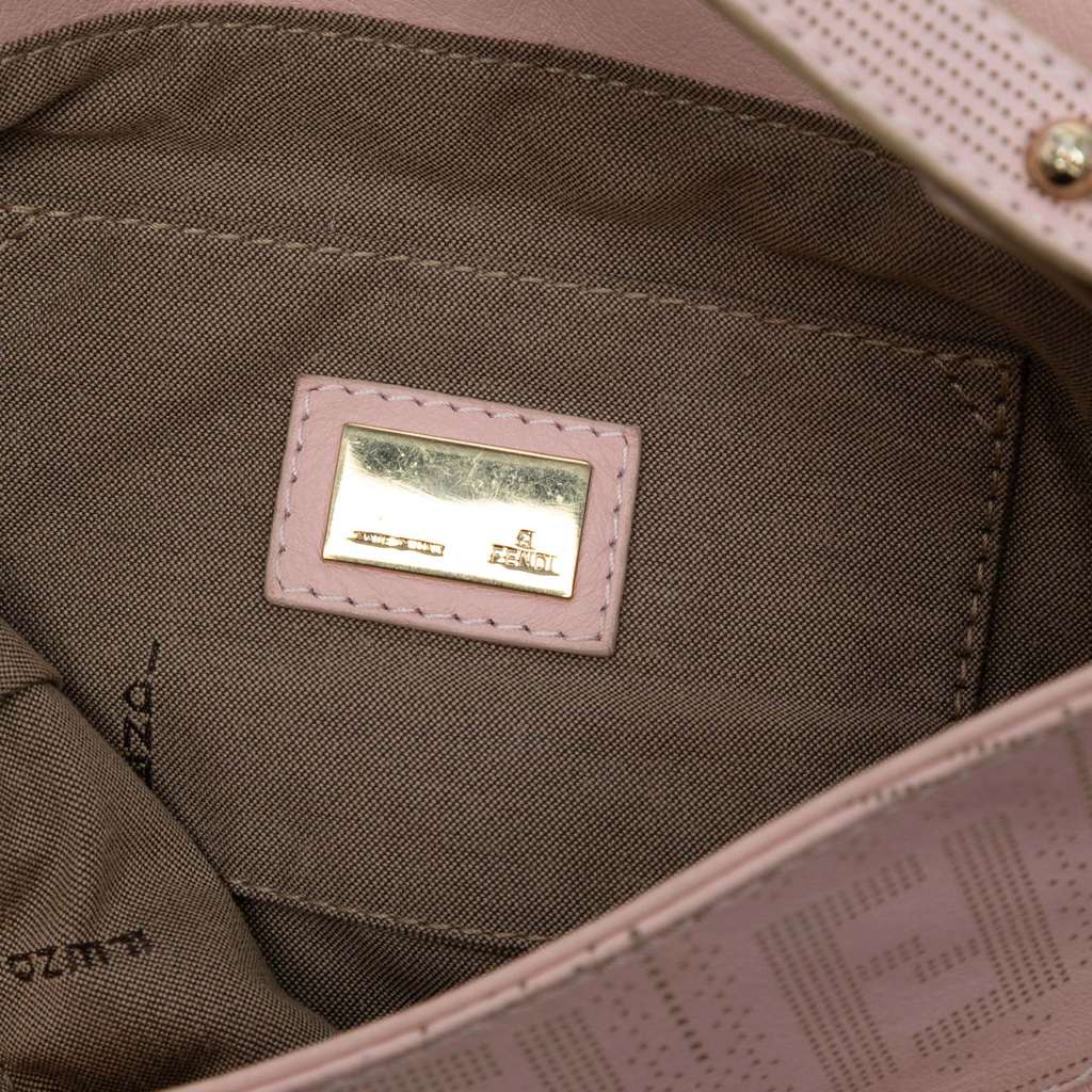 Fendi Small Zucca Perforated Leather Chef Flap - 5