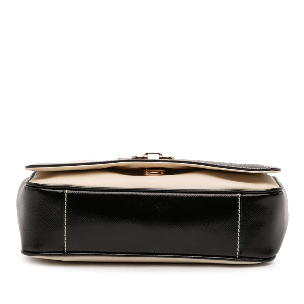 Salvatore Ferragamo Leather Double Gancini Shoulder Bag - 3