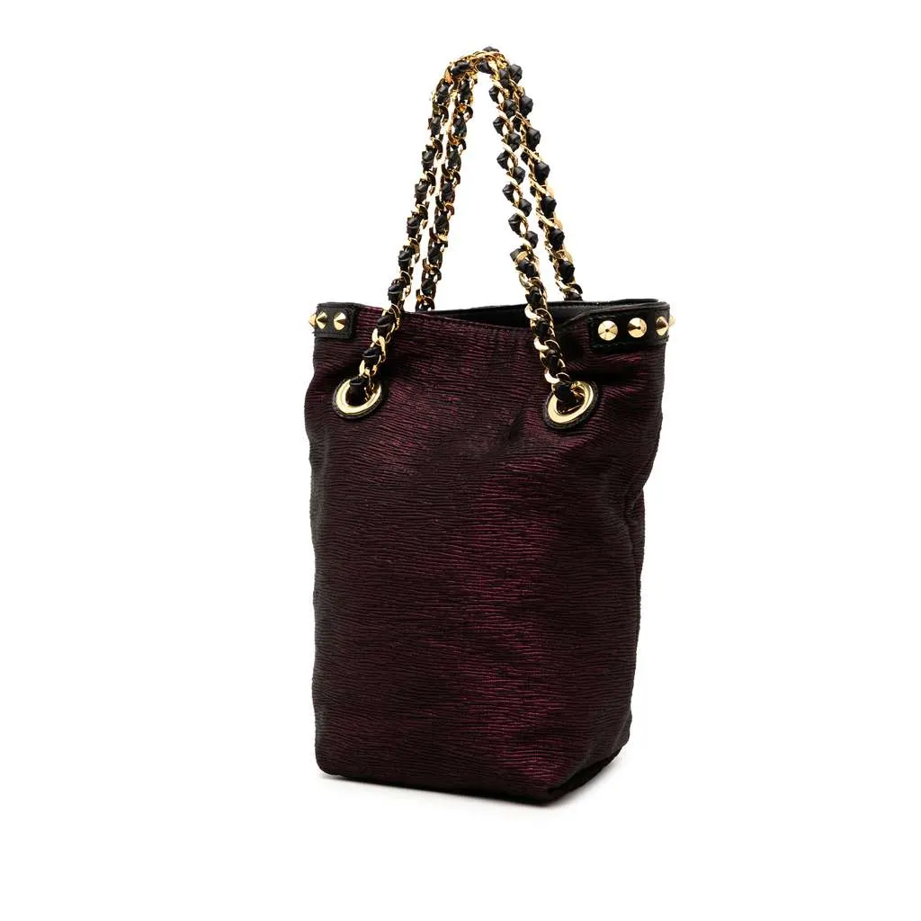 Louis Vuitton Limited Edition Metallic Jacquard Double Jeu Neo Alma Tote Purple Jacquard Very good - Back View