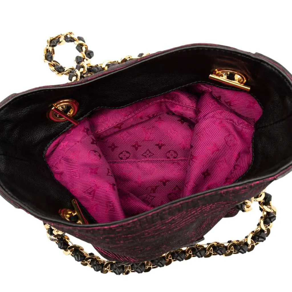 Louis Vuitton Limited Edition Metallic Jacquard Double Jeu Neo Alma Tote Purple Jacquard Very good - Model View