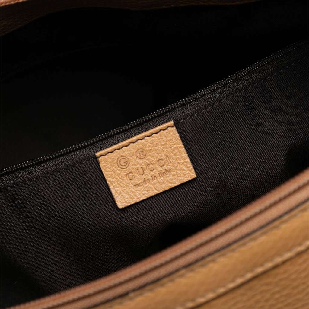 Gucci Leather GG Charm Dome Satchel - 5