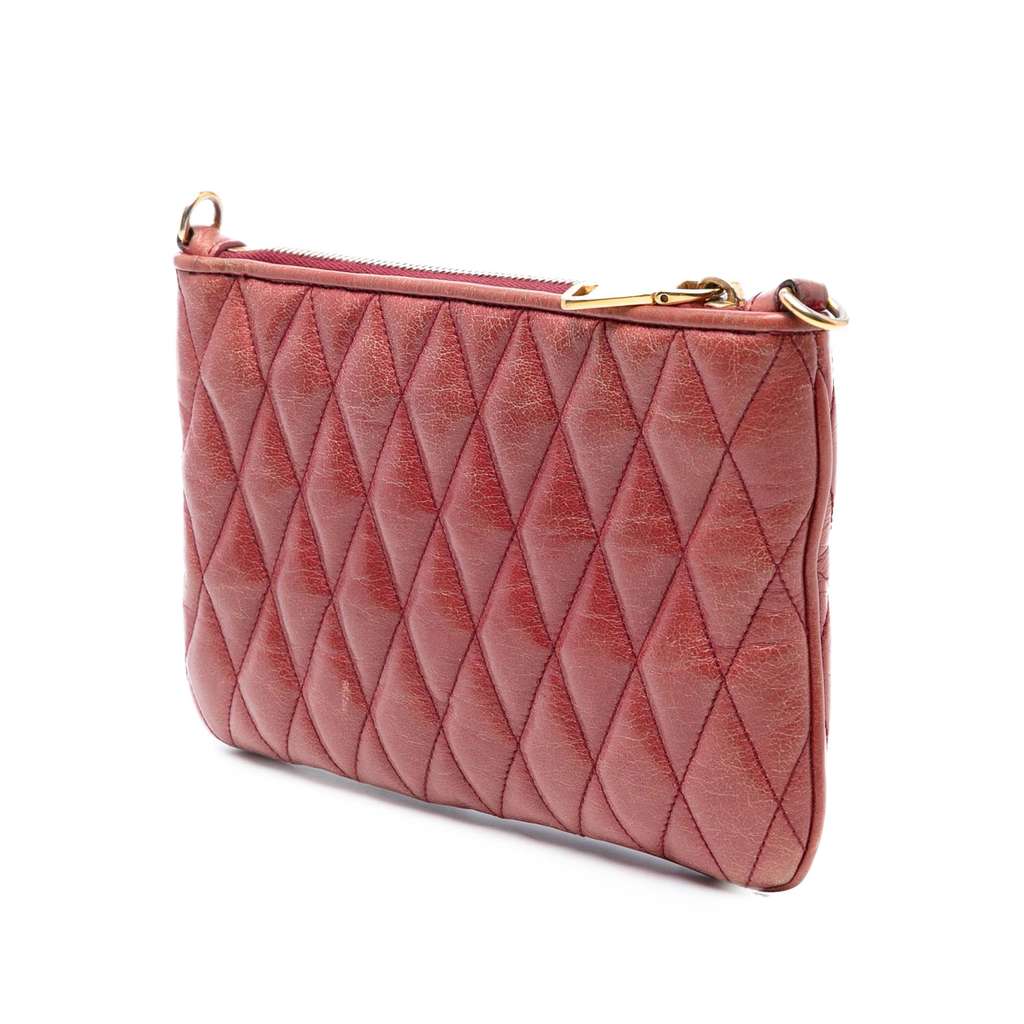 Miu Miu Matelasse Lambskin Crossbody - 2