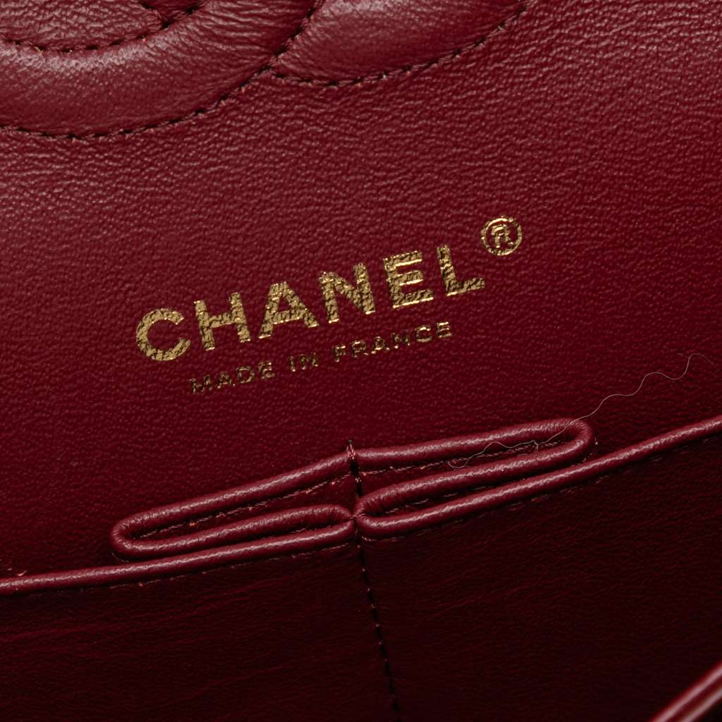 Chanel Medium Classic Chevron Calfskin Pleated Double Flap - 5