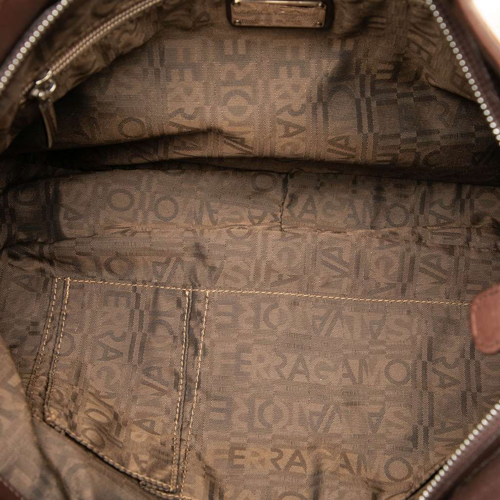 Salvatore Ferragamo Faux Fur Gancini Shoulder Bag - 4