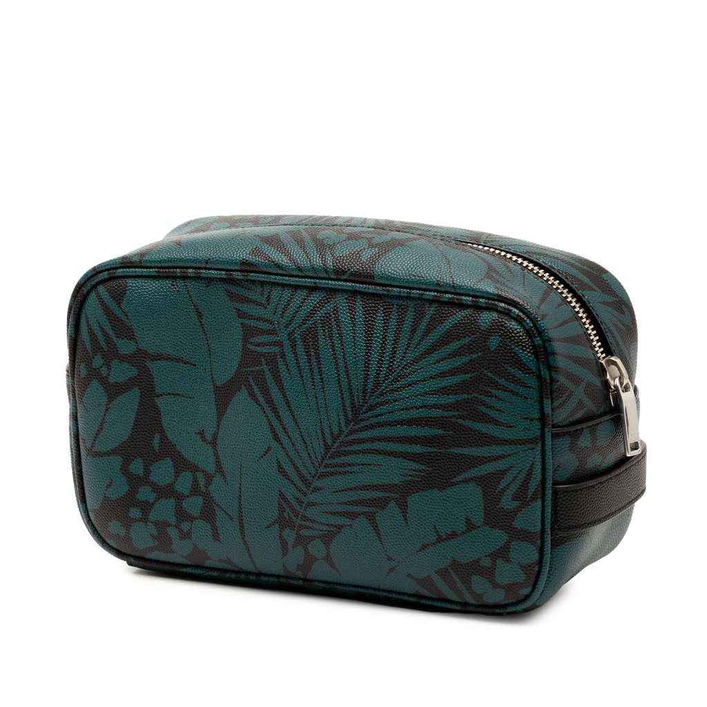 Saint Laurent Grain de Poudre Tropical Palm Pouch - 2