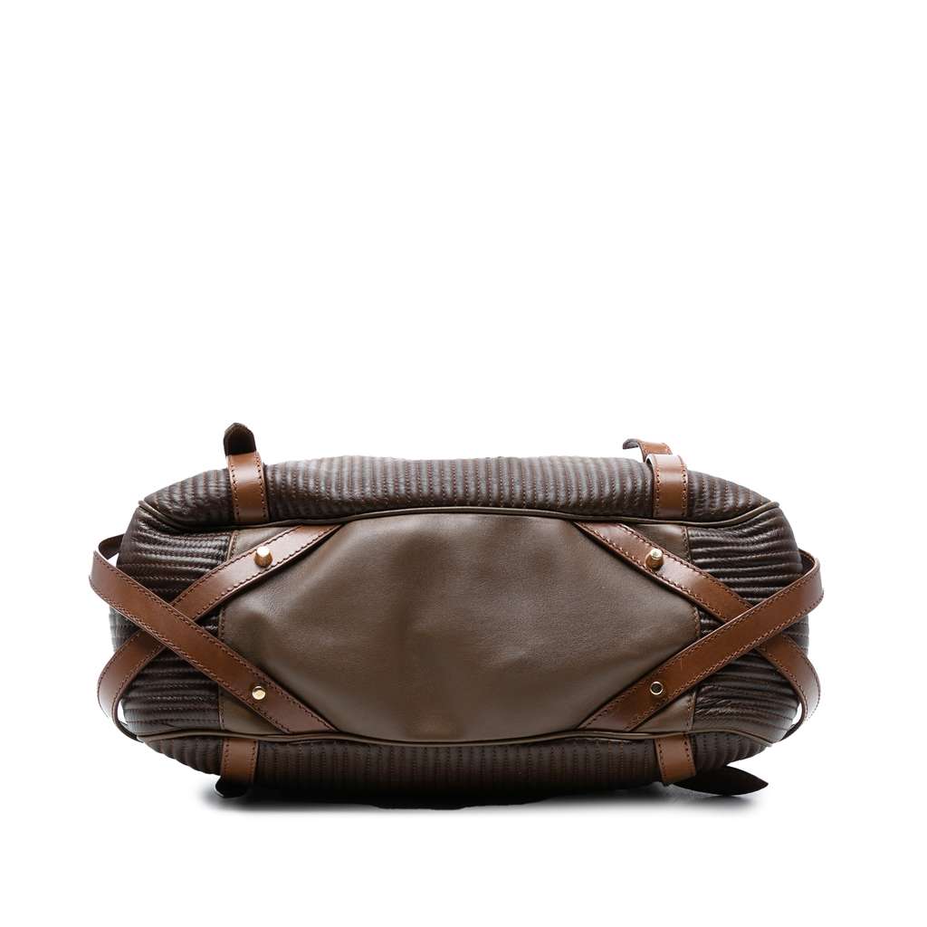 Burberry Stitched Leather Bridle Wilton Tote - 3