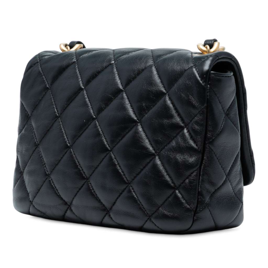 Chanel Mini Quilted Lambskin Lacquered Chain Flap - 2