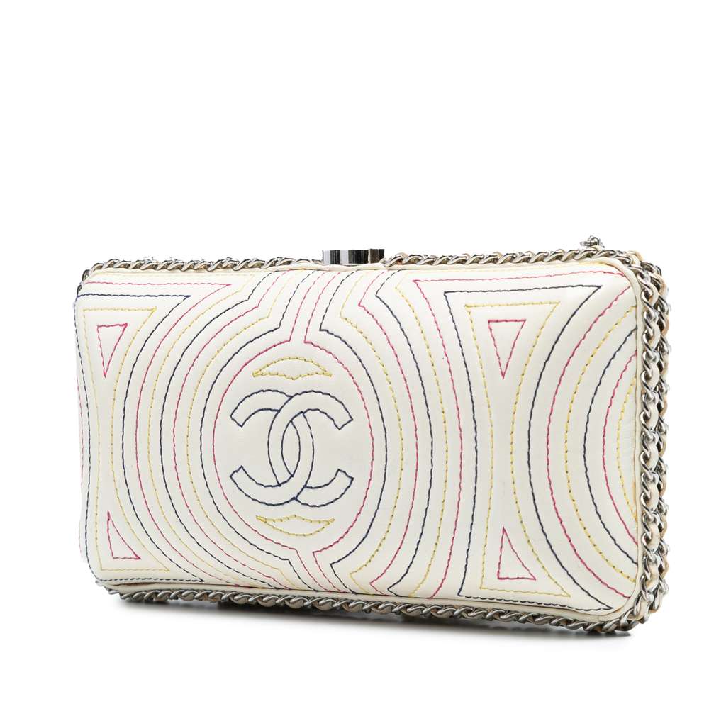 Chanel Quilted Calfskin Korean Garden Clutch on Chain - 2