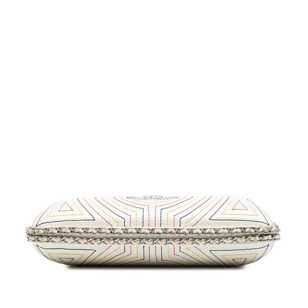 Chanel Quilted Calfskin Korean Garden Clutch on Chain - 3