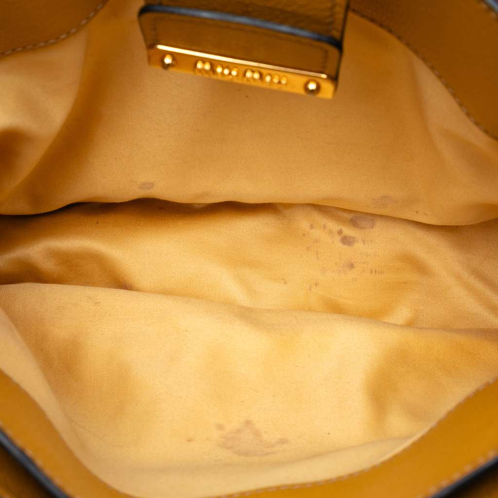 Miu Miu Goatskin Madras Satchel - 4