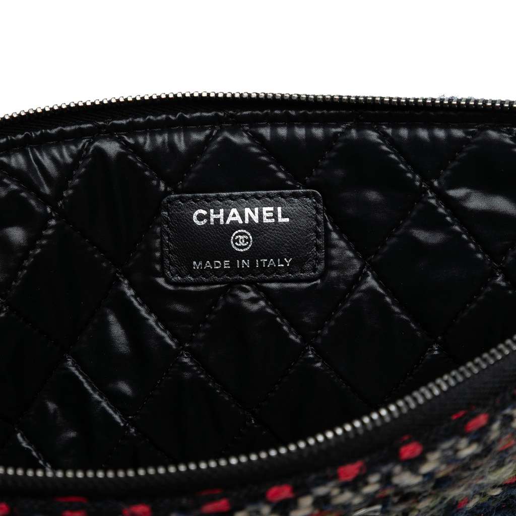 Chanel Quilted Tweed and Wool Cosmetic Pouch - 5