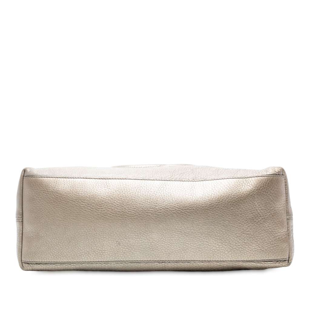 Gucci Medium Metallic Leather Soho Chain Tote - 3
