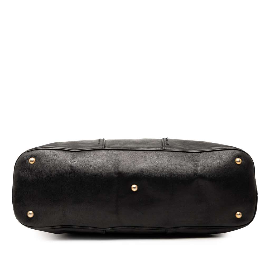 Saint Laurent Oversized Leather Muse Handbag - 3