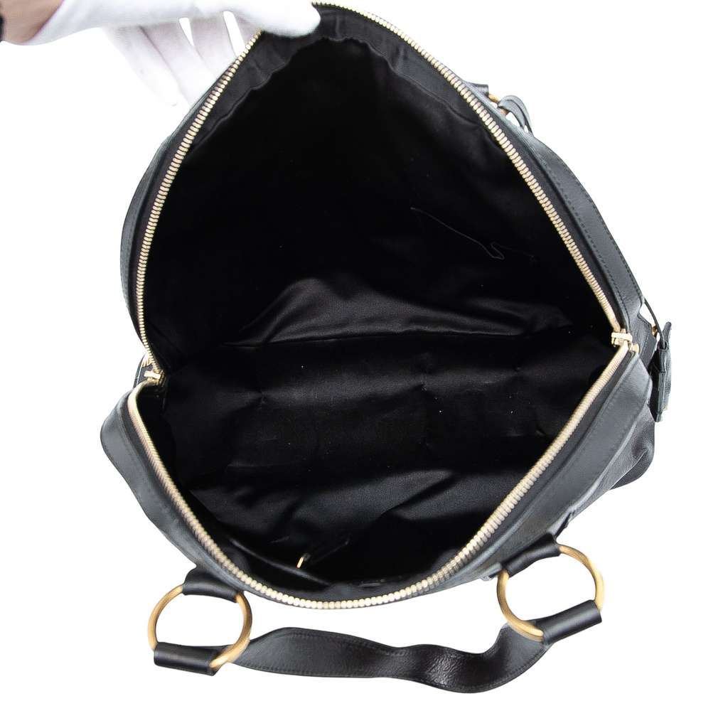 Saint Laurent Oversized Leather Muse Handbag - 4