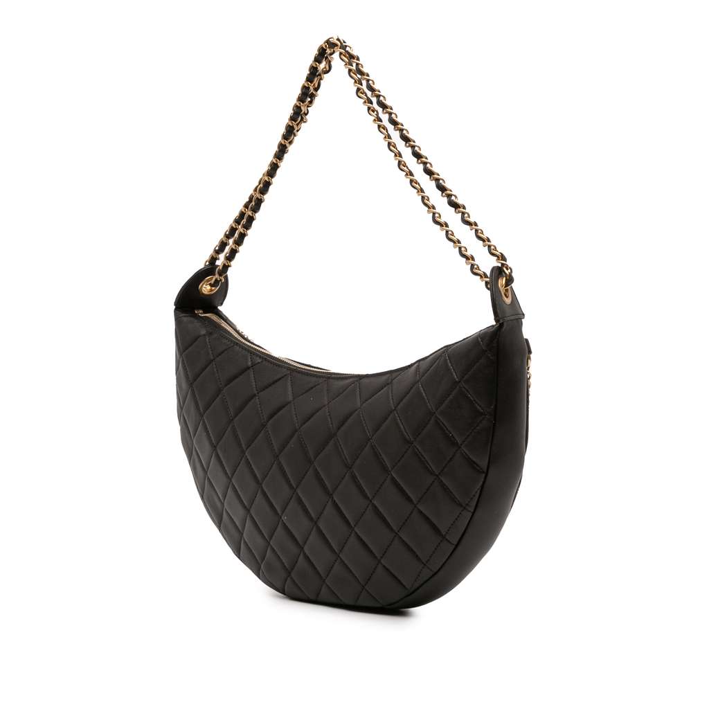 Chanel Quilted Lambskin All About Chains Hobo - 2