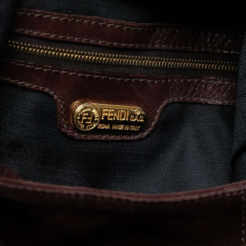 Fendi Suede FF Shoulder Bag - 5